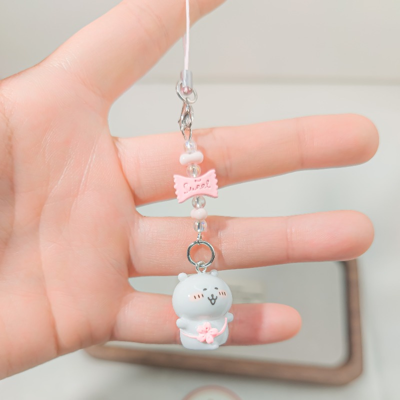 Cute Beaded Phone Strap Pink G - Supply Florist review and price