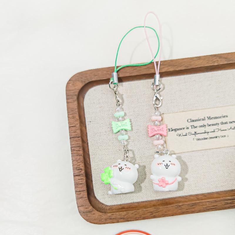 Cute Beaded Phone Strap Pink G - Supply Florist review and price